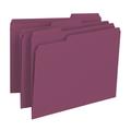 Smead Folder, File, Ltr, 1/3, Maroon Pk SMD13093